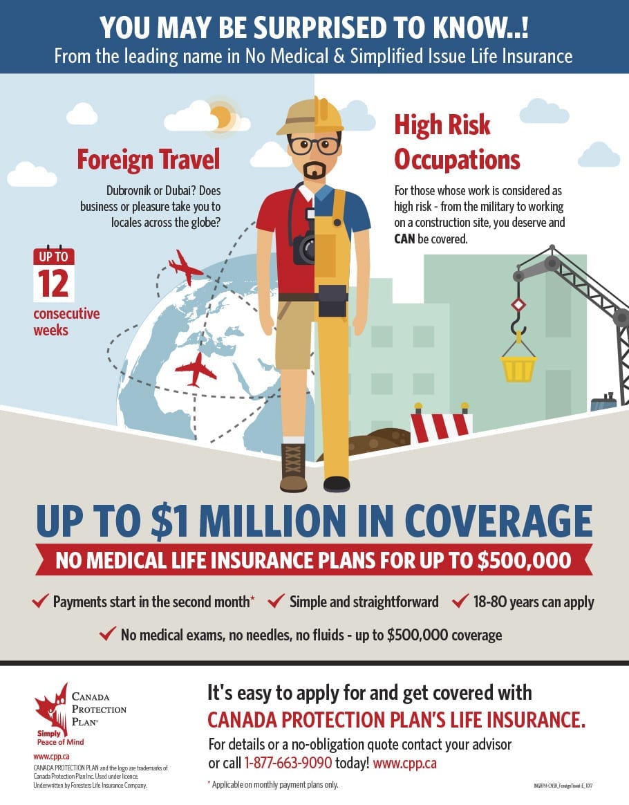 high risk or foreign travel life insurance