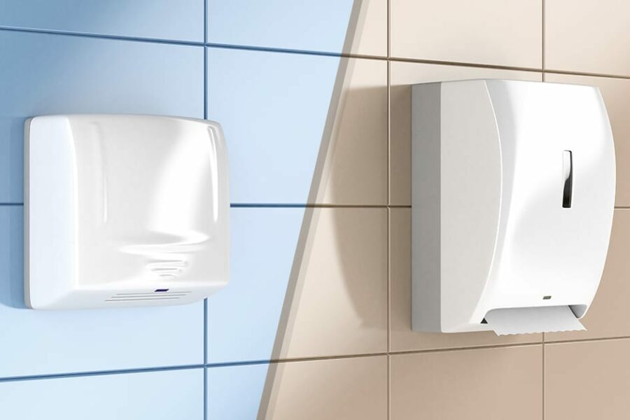 hand dryer vs paper towels