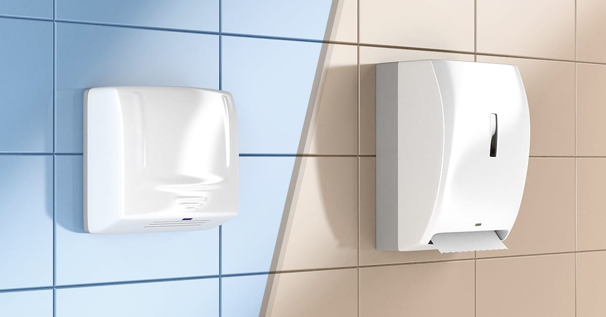 hand dryer vs paper towels