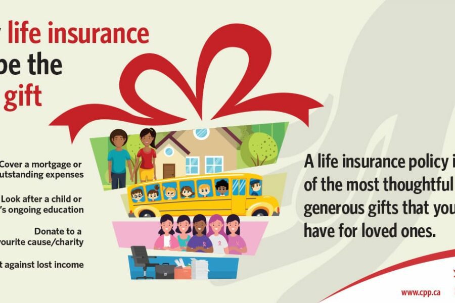 life insurance policy gift infographic