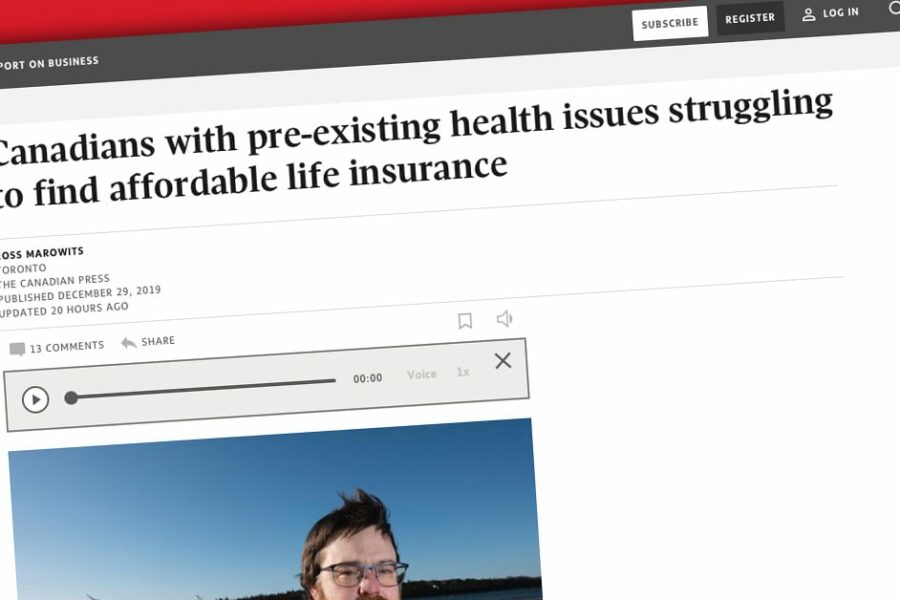 canadians with pre-existing health issues life insurance