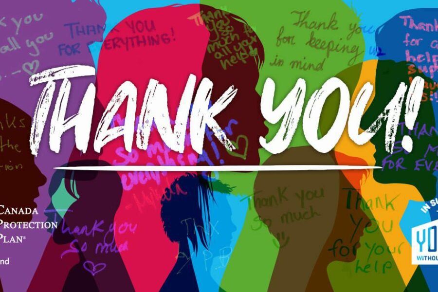 YWF Thank You colorfull concept banner